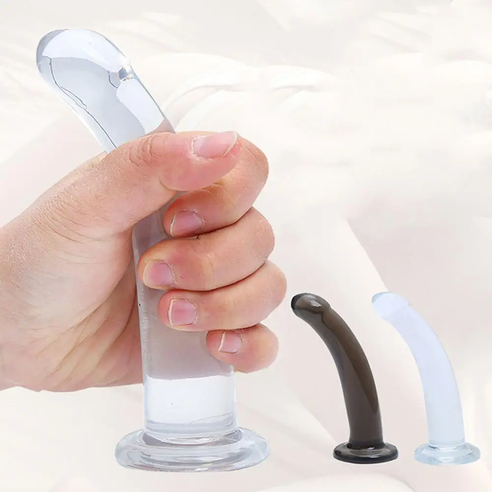 Artificial Penis Realistic Dildo with Suction Cup Transparent Dildo with Strong Suction Cup Base Stimulation for Couples