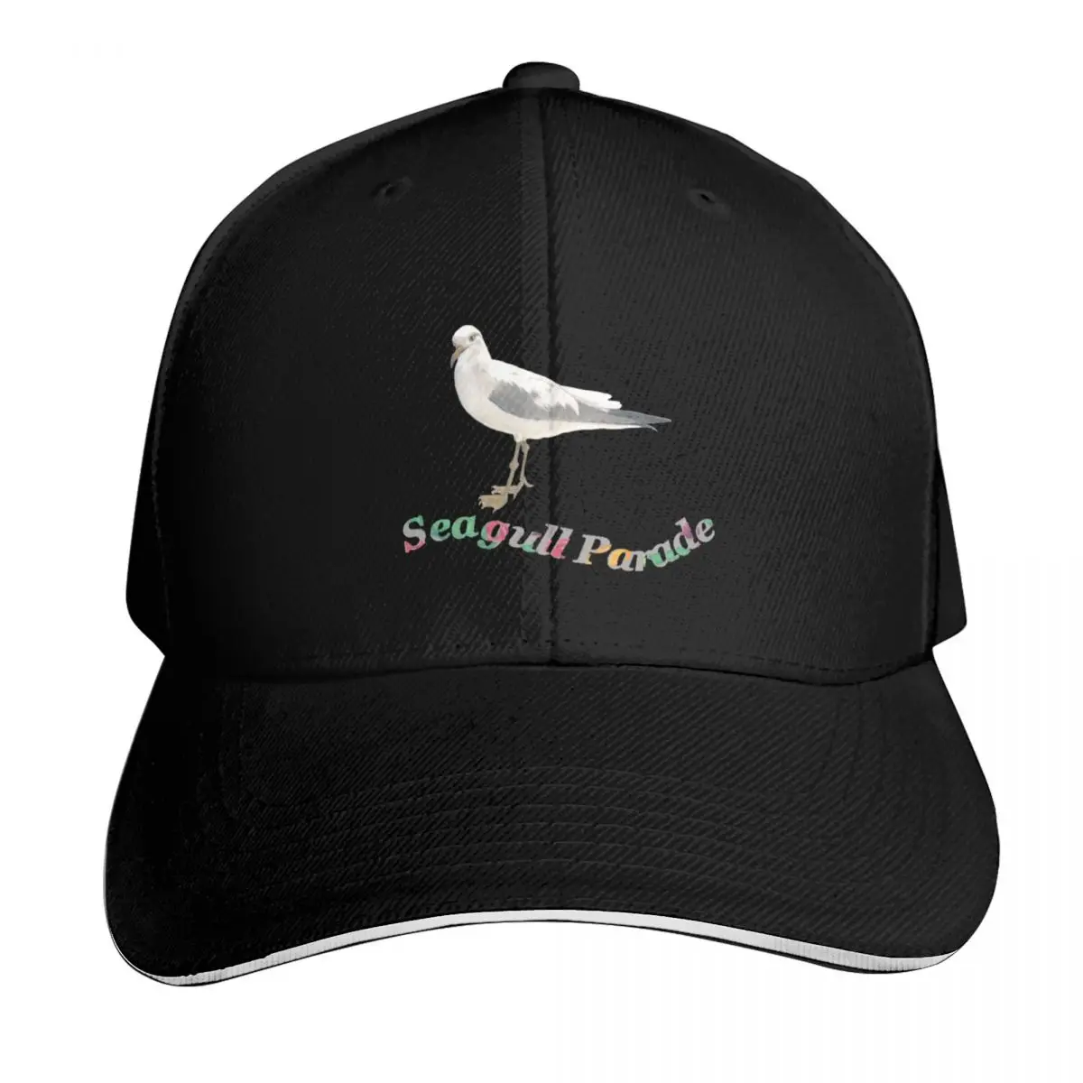 Gorra de béisbol azul marino con diseño de gaviota, ideal para actividades al aire libre, golf, correr, senderismo, verano, playa, viajes, estilo urbano, hip hop y tendencias de moda.