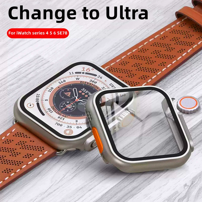 

Ultra Case for Apple Watch 8 7 6 SE 5 4 44mm 45mm PC Firm Cover Case Appearance Upgrade for Apple Watch 49mm Turning Into Ultra