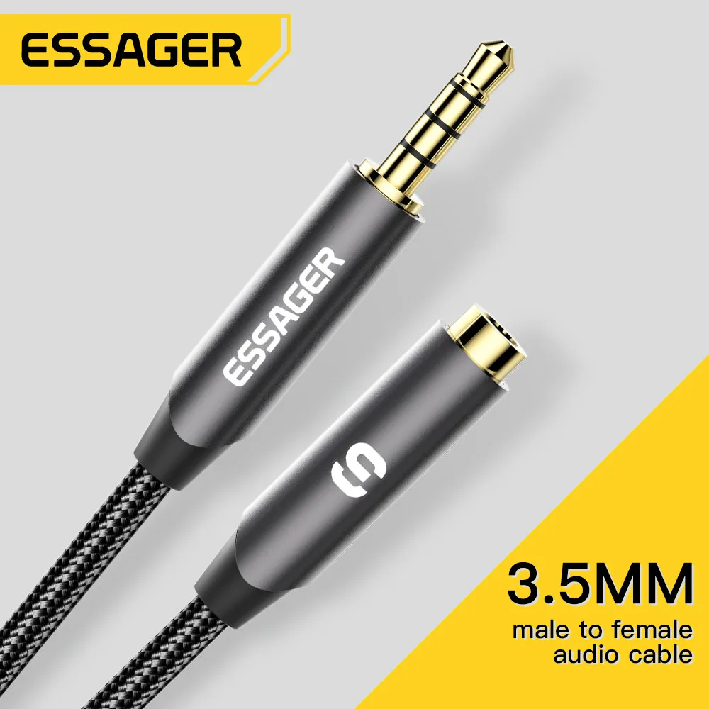 ESSAGER Headphone Extension Ca - Earphone Splitter Jack recension och pris