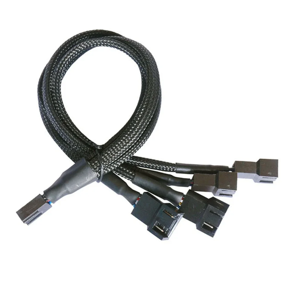 4 Pin PWM Fan Cable 1 To 1/2/3/4 Ways Splitter 27cm Extension Cable Connector Pwm Extension Cables