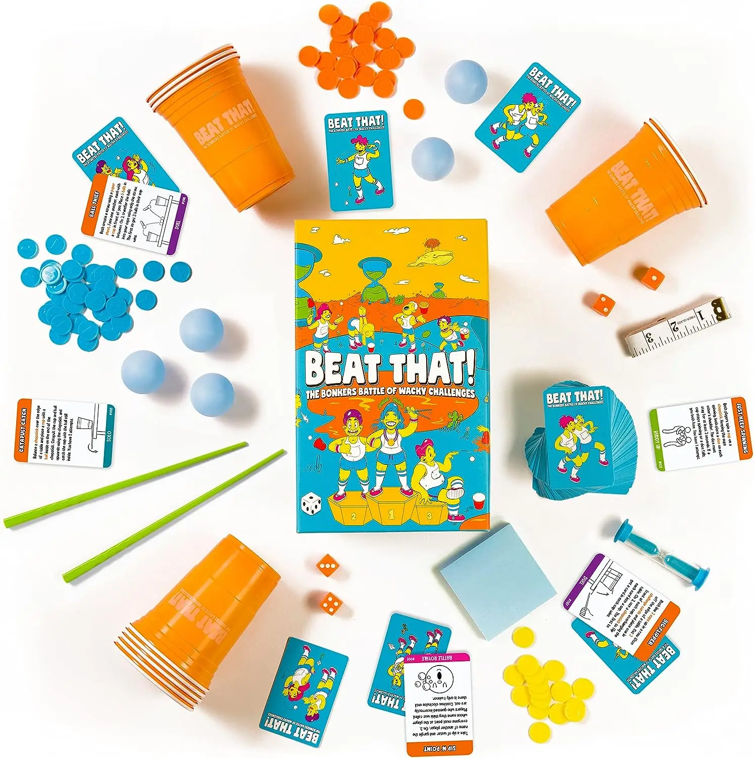 Games Beat That The Bonkers Battle of Wacky Challenges Board Game Card Game Family Party Game for Kids & Adults