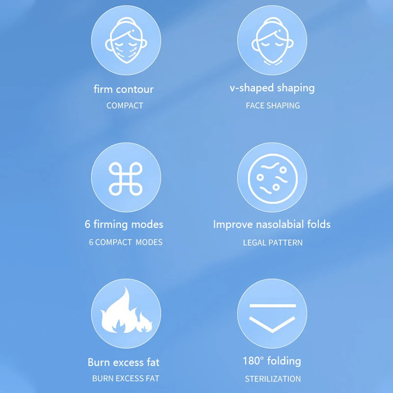 EMS 원격 이중 턱 제거 얼굴 리프팅 장치, 얼굴 탄력 LED 광자 치료, 뺨 리프트 업 벨트 미용 장치