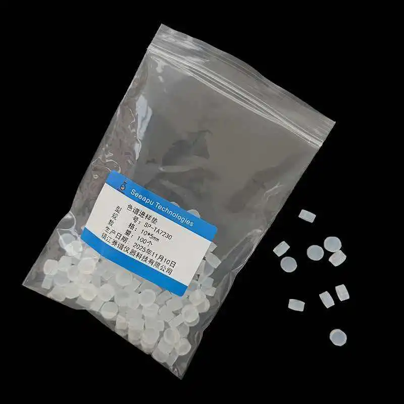 

High-Temperature Resistant GC Injection Pads, Needle-Puncture Resistant White Transparent Silicone Gasket Sealing Pads, Heat Ins