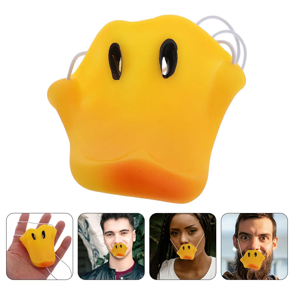 2 stuks neusmasker latex duck bill elastische band kostuum prop party halloween pasen aankleden dier neus