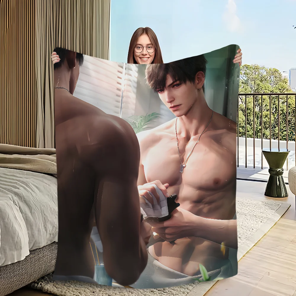Love and Deepspace Sylus xavier Zayne Flannel warm soft plush blanket for sofa living room hogar office bedroom travel gift home