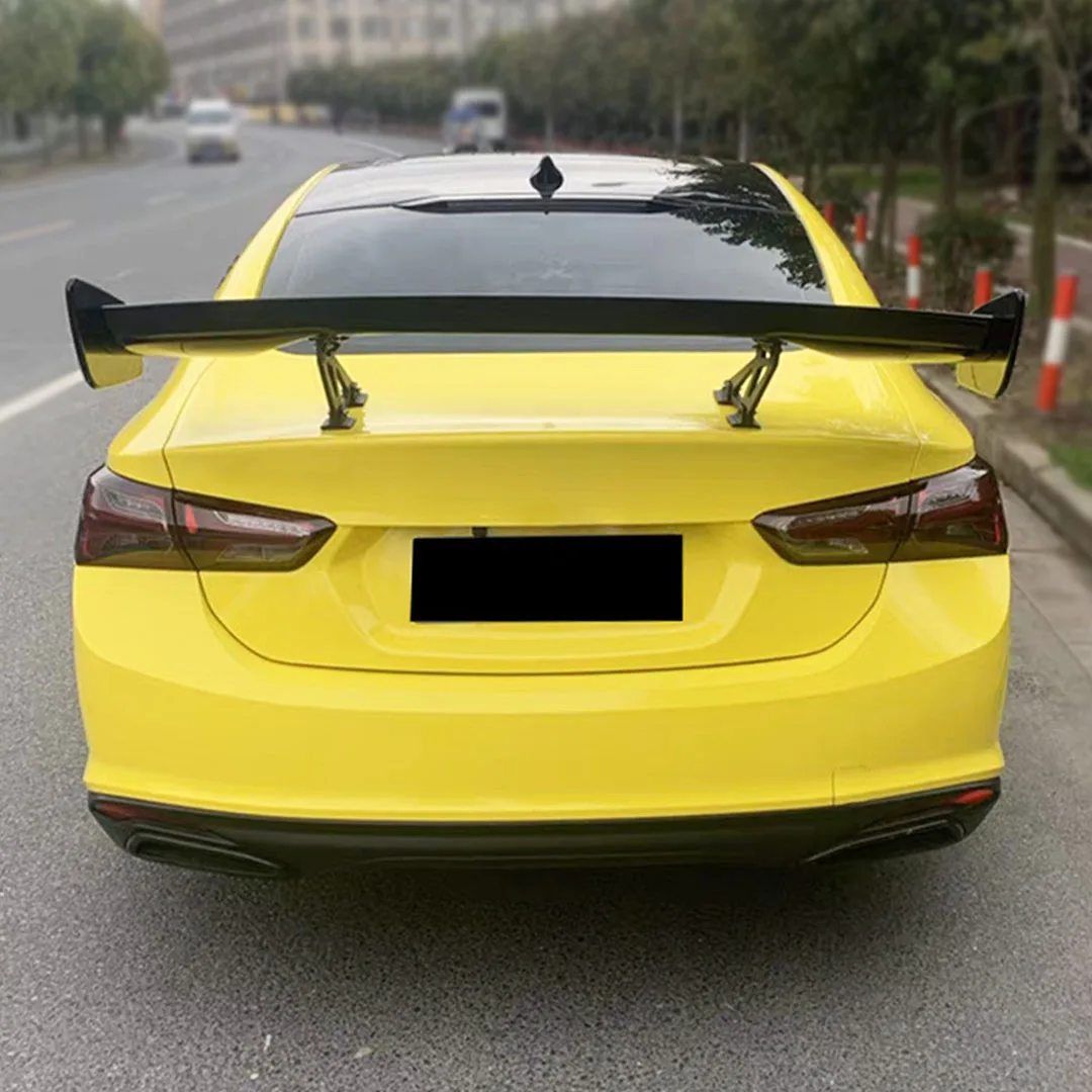 For 99% Sedan Common universal Wing Car Tuning accessories Tail Exterior Trim 145CM ABS GT Style Spoiler Black and Carbon Look