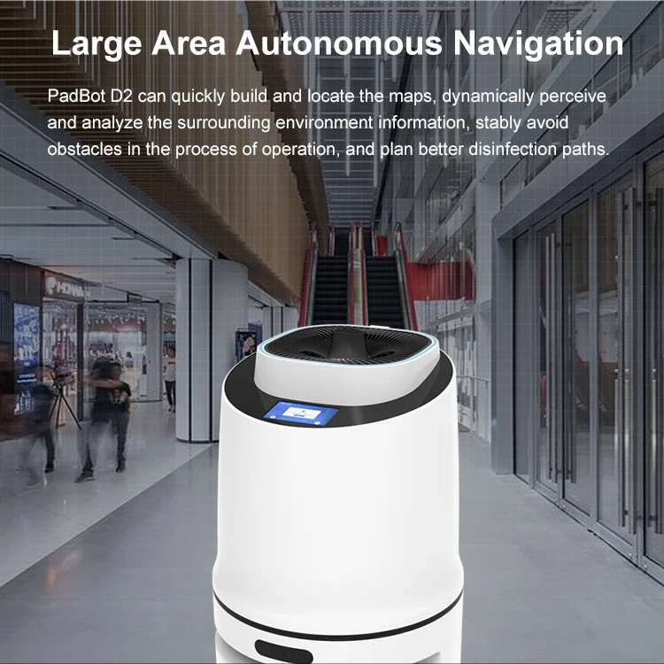 15L Large Capacity Autonomous Navigation Roboter Spray Disinfect Shopping Mall AI Dezinfekce Robot