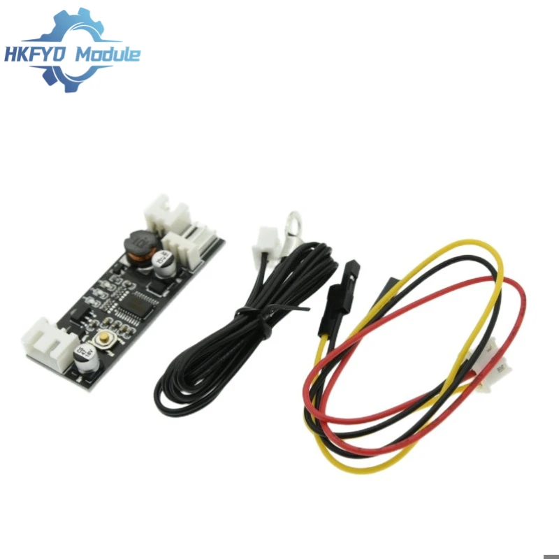 Single 12V 0.8A DC PWM 2-3 Wire Fan Temperature Control Speed Controller Chassis Computer Noise Reduction Module NTC B 50K 3950