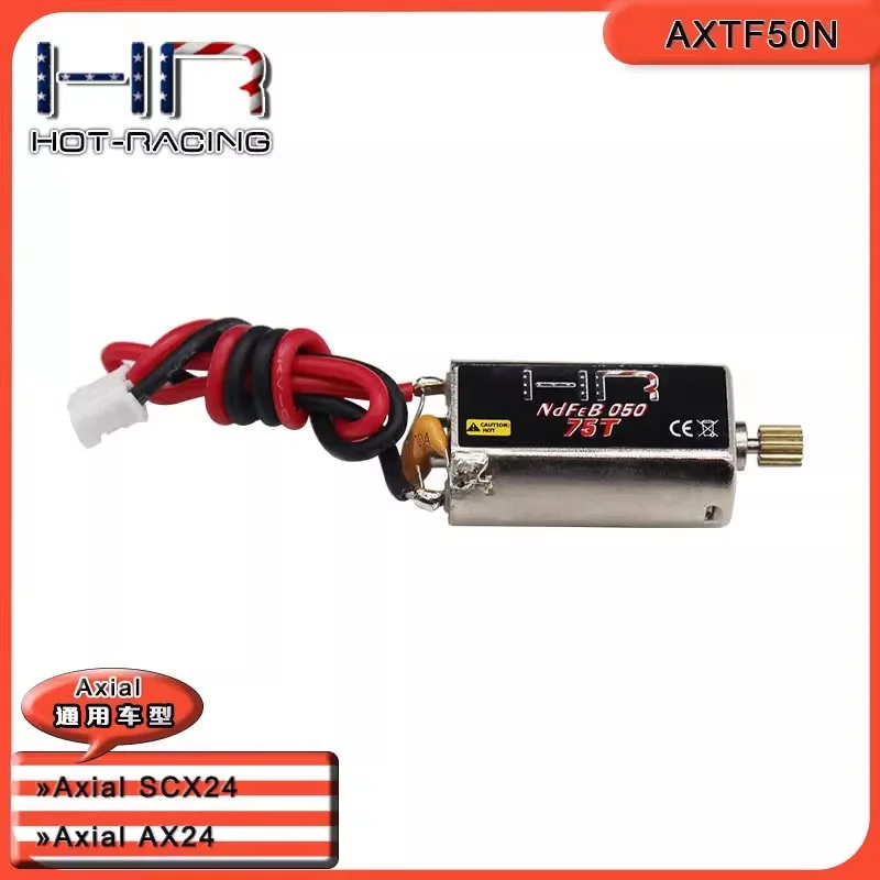 

HR Axial AX24 SCX24 High Torque Strong Magnetic Motor 050 75T with Copper Teeth 0.4Mod 11T