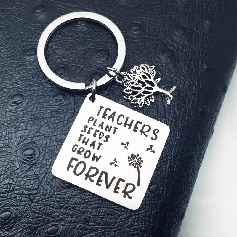 Hot Instructor Professor Mentors Gift Keychain Pendant Teacher Appreciation Teacher Day Key Chain Retirement End of Year Gift