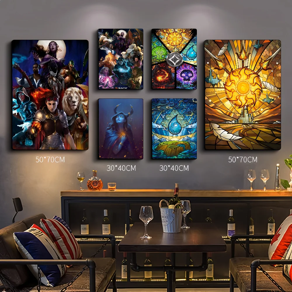 M-Magic The Gathering DIY Sticky Poster Fancy Wall Sticker For Living Room Bar Decoration Wall Decor