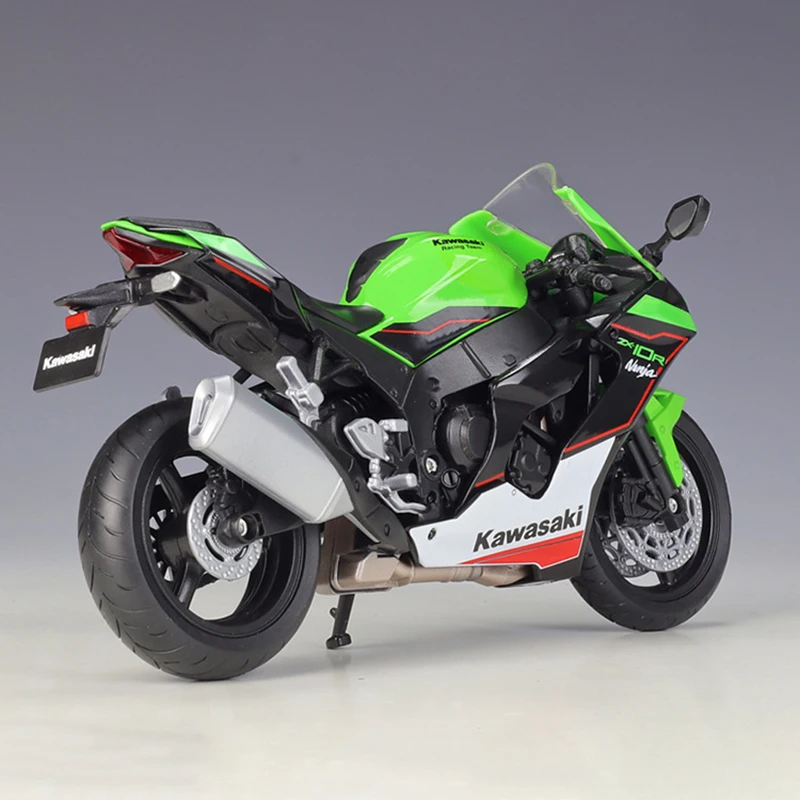 1:12 Scale Diecast Alloy Kawasaki Ninja ZX-10R Heavy-duty Motorcycle Toys Cars Model Classics Adult Souvenir Gifts Display