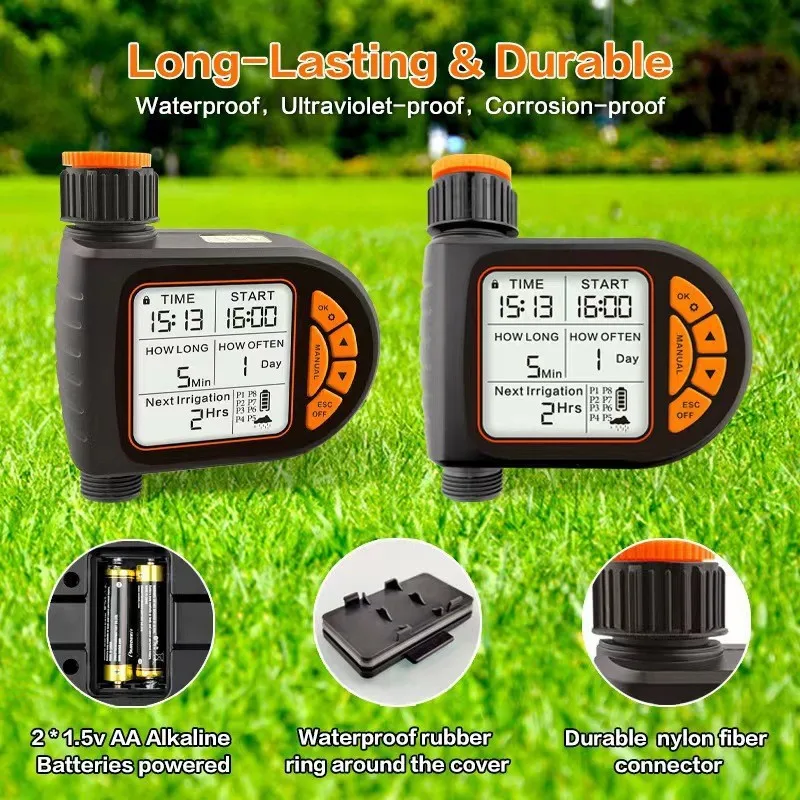 Smart Timing Garden Automatic Watering Device, Garden Balcony Farm Sprinkler Timer, Outdoor Irrigation Controller