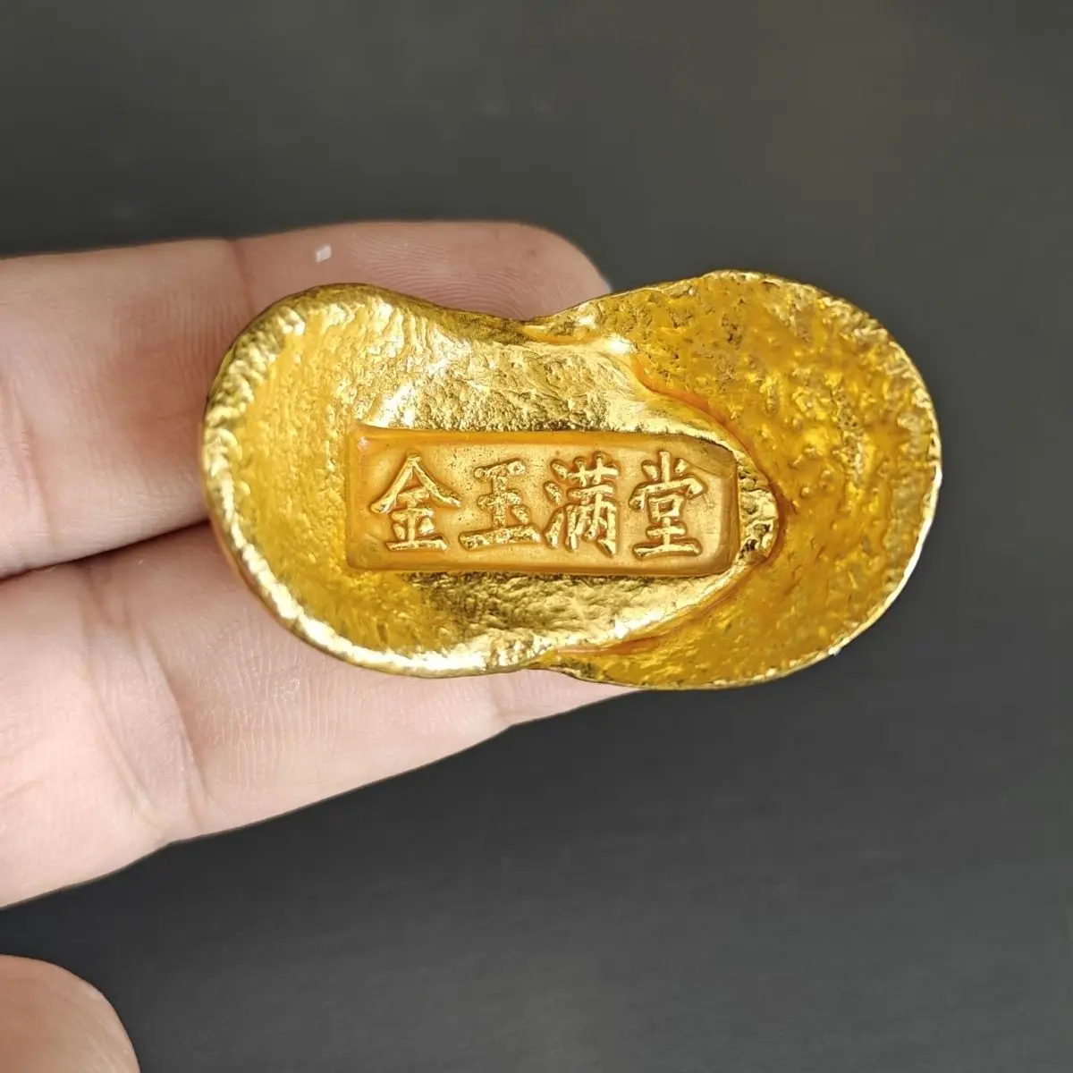 Yuanbao Daqing Jade Mantang Home Furnishing Ornament Cornucopia Small Yuanbao Film and Television Props