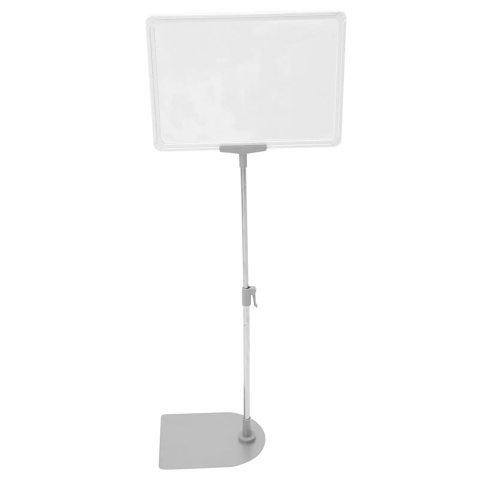 a4-price-tag-display-holder-sturdy-plastic-stainless-steel-multi-function-shelf-price-label-stand-erasable-retractable-store