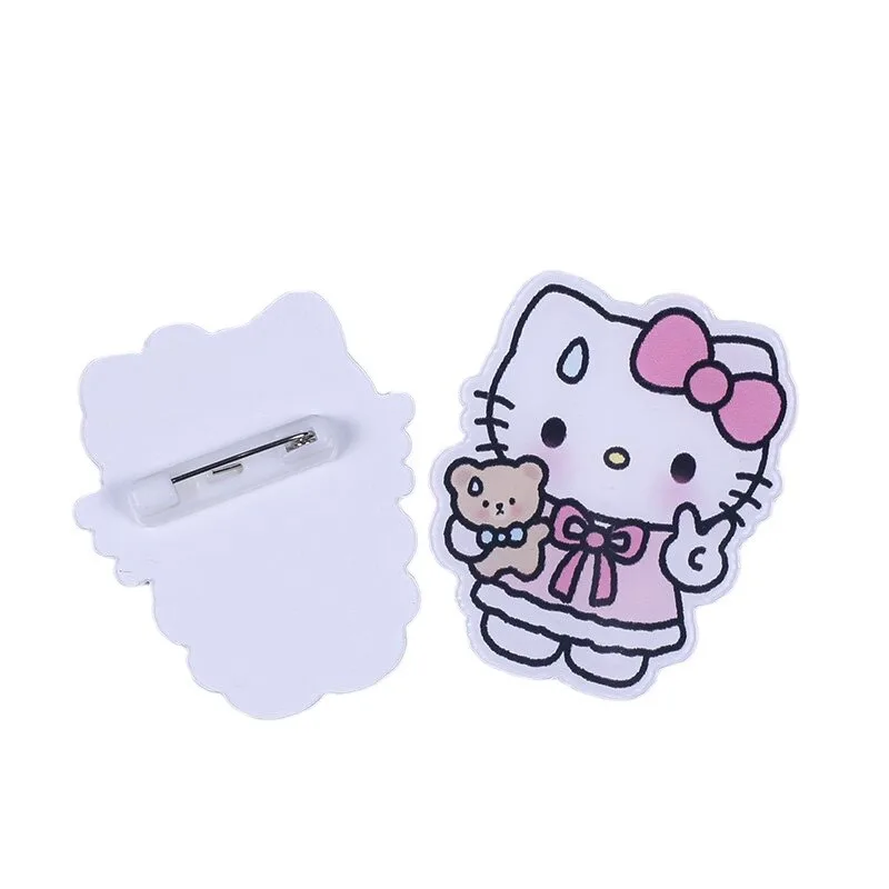 Miniso 만화 아크릴 브로치 KT 고양이 배낭 액세서리 의류 액세서리 배지 선물 선물 패치 트렌드