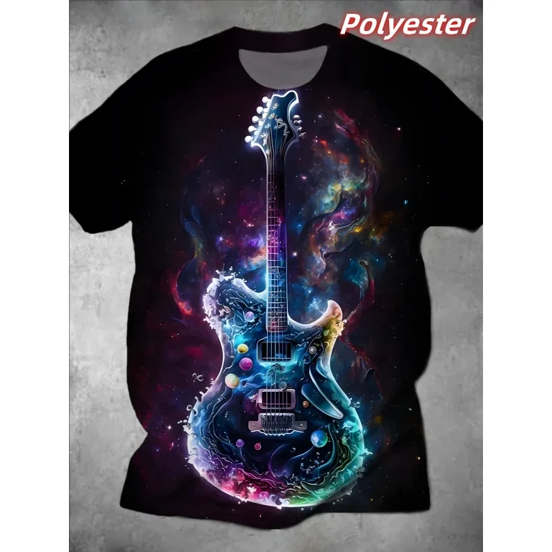 Trend Cool Colorful Cartoon Pattern T Shirt For Men Clock Magician 3D Print Short Sleeve Summer Street Loose Tops O-Neck T-Shirt