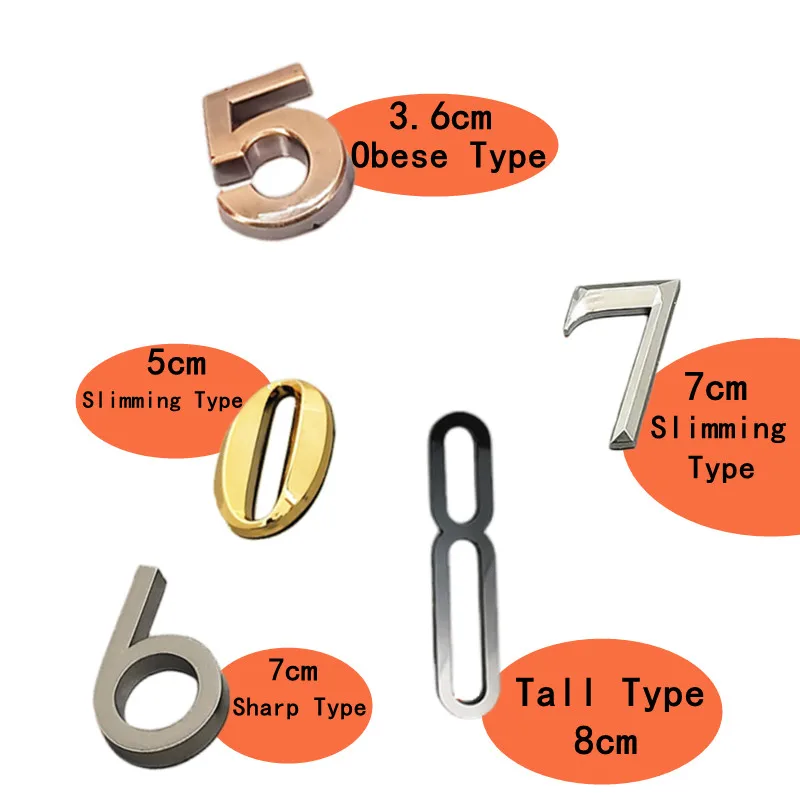 

Stickers Numbers Exterior House Number Plate Stickers Door Apartment Number Plate Address Sign Home Design Letter Door House