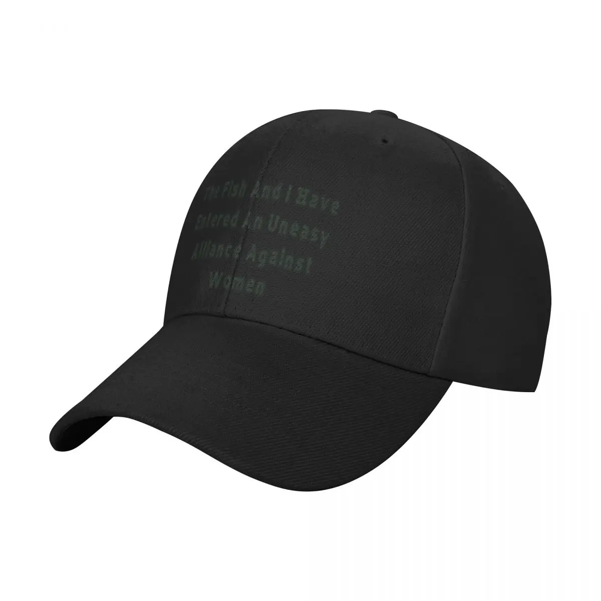 Fashion The Fish And I Have Entered An Uneasy Alliance Against Women baseball cap Korean Trendy Sun Hats