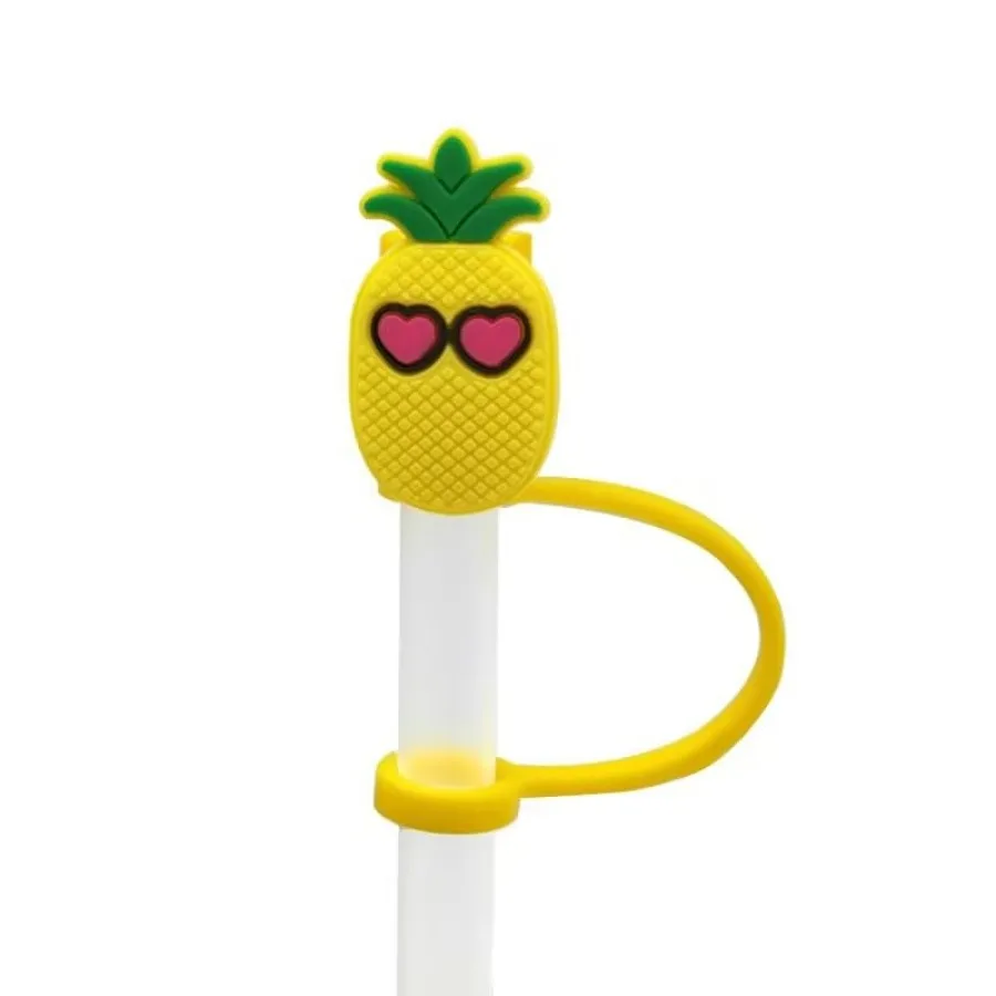 

Pineapple Straw Cover for Stanley 40and30 Oz Cup 8mm Silicone Straw Cove Cap for Stanley Cup Accessories Cute Topper for Tumble