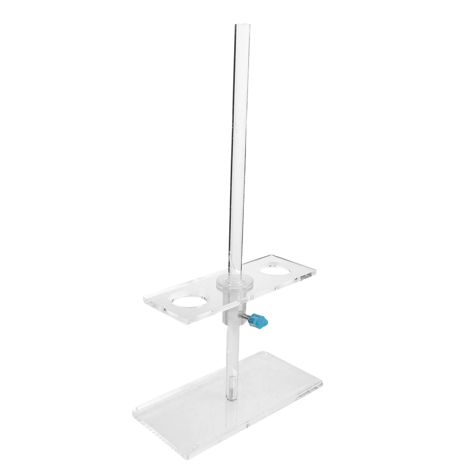 Laboratory Funnel Rack 2 Slot Adjustable Height Clear Acrylic Stand for School Chemistry Lab Filtration Funnel Holder Organizer view 3