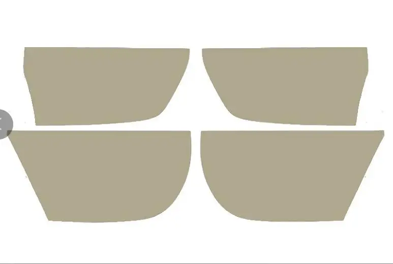 4PCS Microfiber Front / Rear Door Panel Armrest Leather Cover For Toyota Prado 2010 2011 2012 2013 -2018 2019 2020  Car Interior