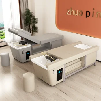 2025 salón multifuncional cabeza Spa Thai masaje de pies cama pedicura champú cama