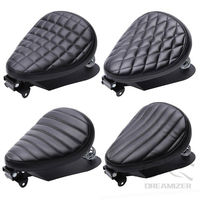 1 SET Motorcycle Retro Leather Solo Seat 3\