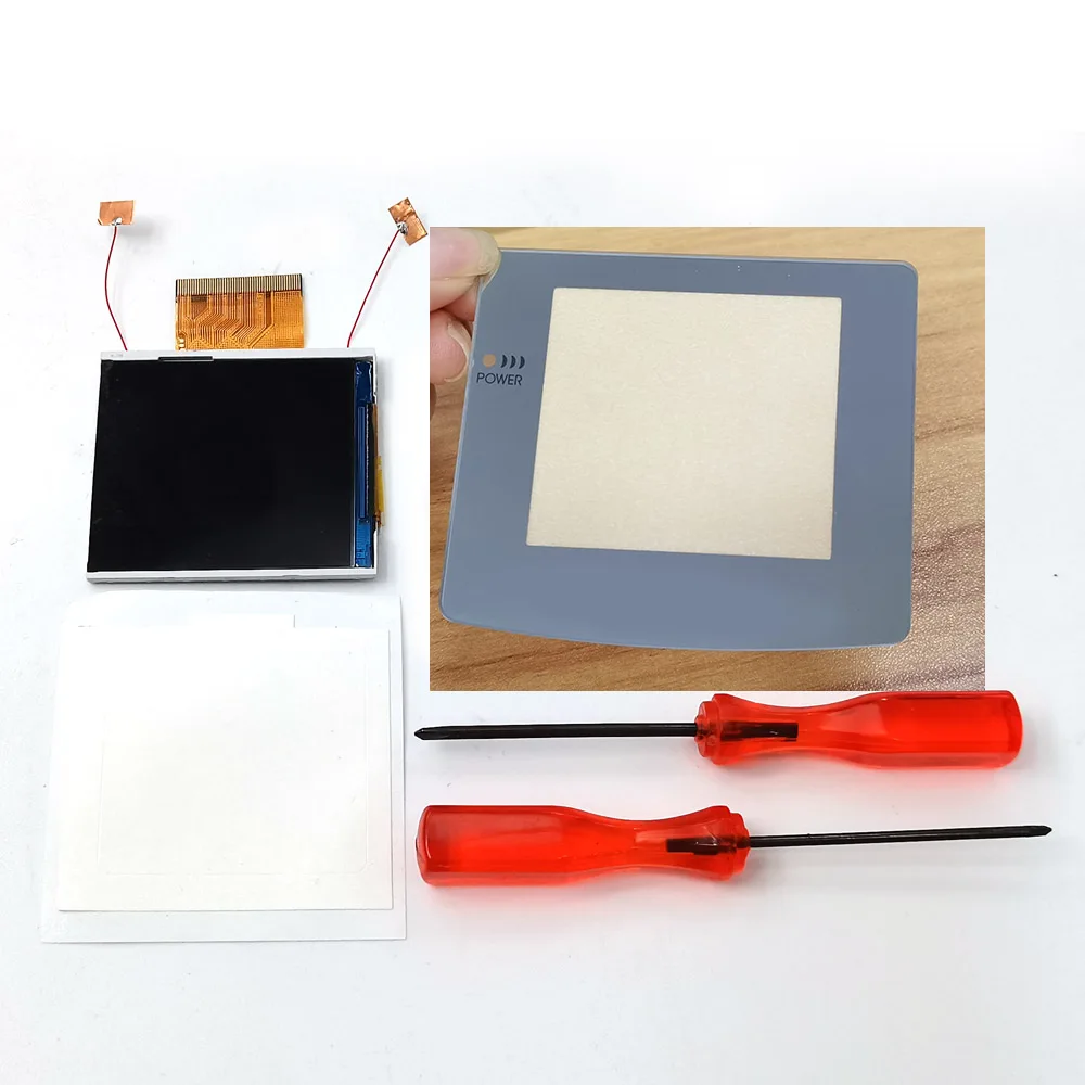 

Оригинальный размер 2,45 дюйма GBC IPS ЖК-экран высокой яркости, комплекты линз нет необходимости резать корпус для Gameboy Color Легко установить