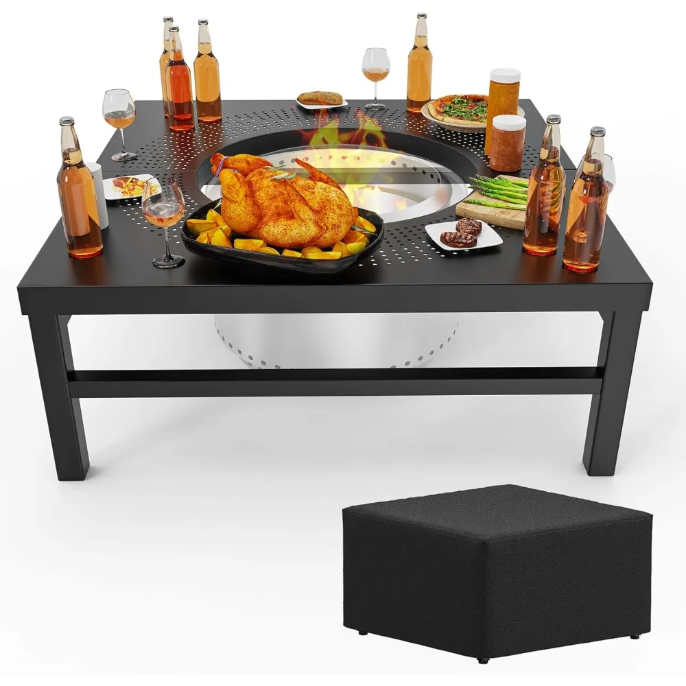 

Pit Surround Table for Solo Stove Bonfire/Ranger Accessories, 38 Pit Table for Smokeless Patio Pit