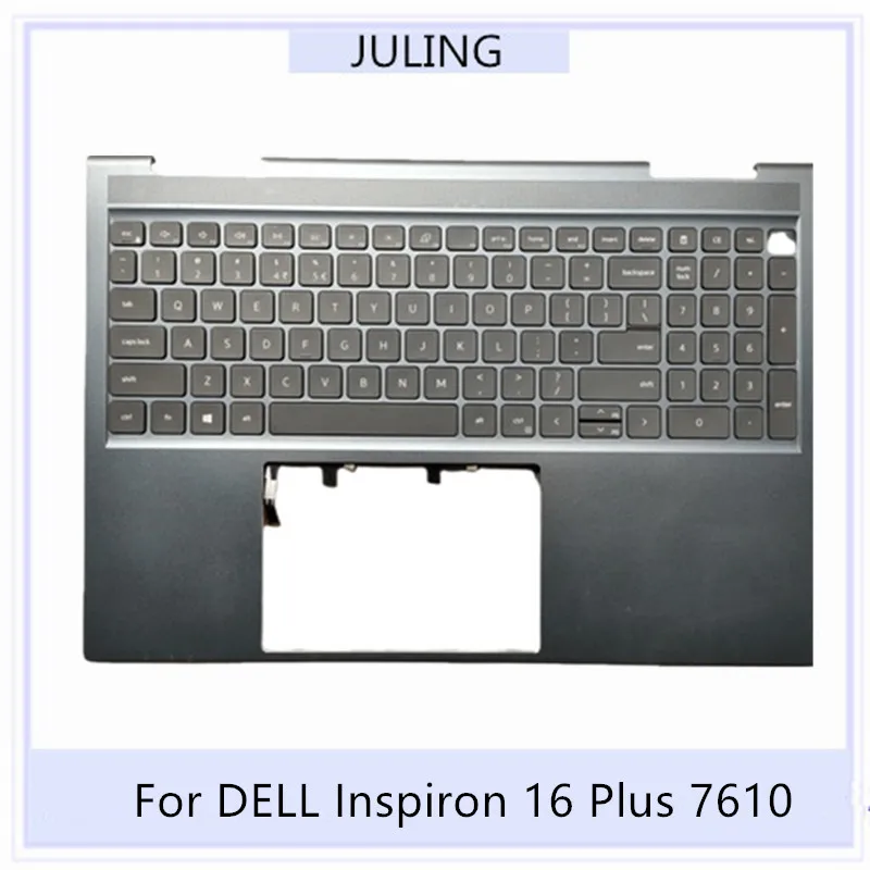 

For DELL Inspiron 16 Plus 7610 Laptop Keyboard Bezel/Upper Cover Palmrest with US Language Keyboard for Graphics Card 3050 3060