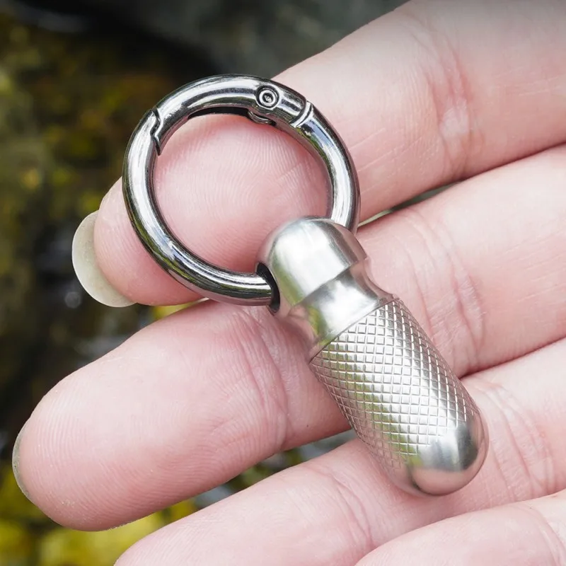 

Портативная водонепроницаемая капсула с ожерельем, сверхлегкий мини-футляр для таблеток из титанового сплава, контейнер для выживания в кемпинге, уличный EDC тоже