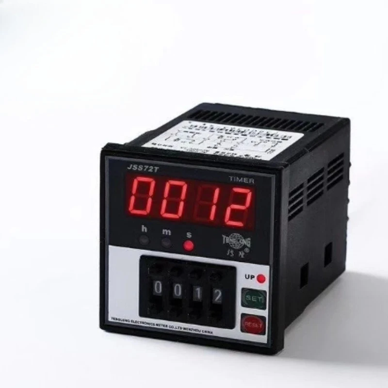 Shanghai Siyuan JS72S digital display time relay 0.01S-9999H hours, minutes and seconds adjustable 72x72