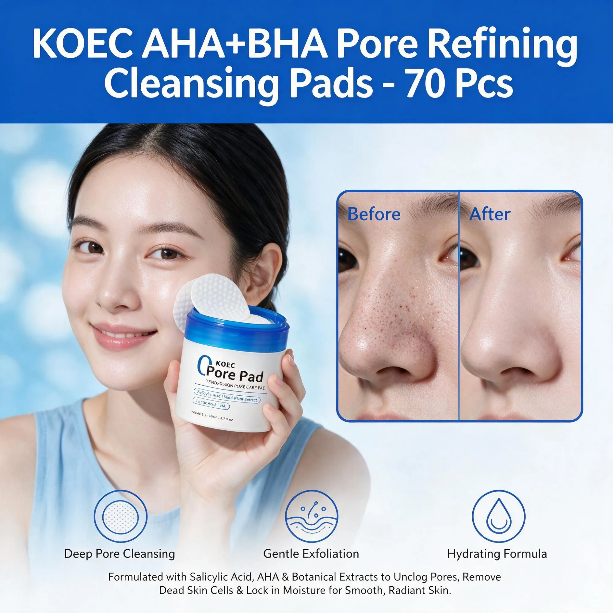 Lactic Acid Toner - 2026 New Zero Pore Pad 2.0