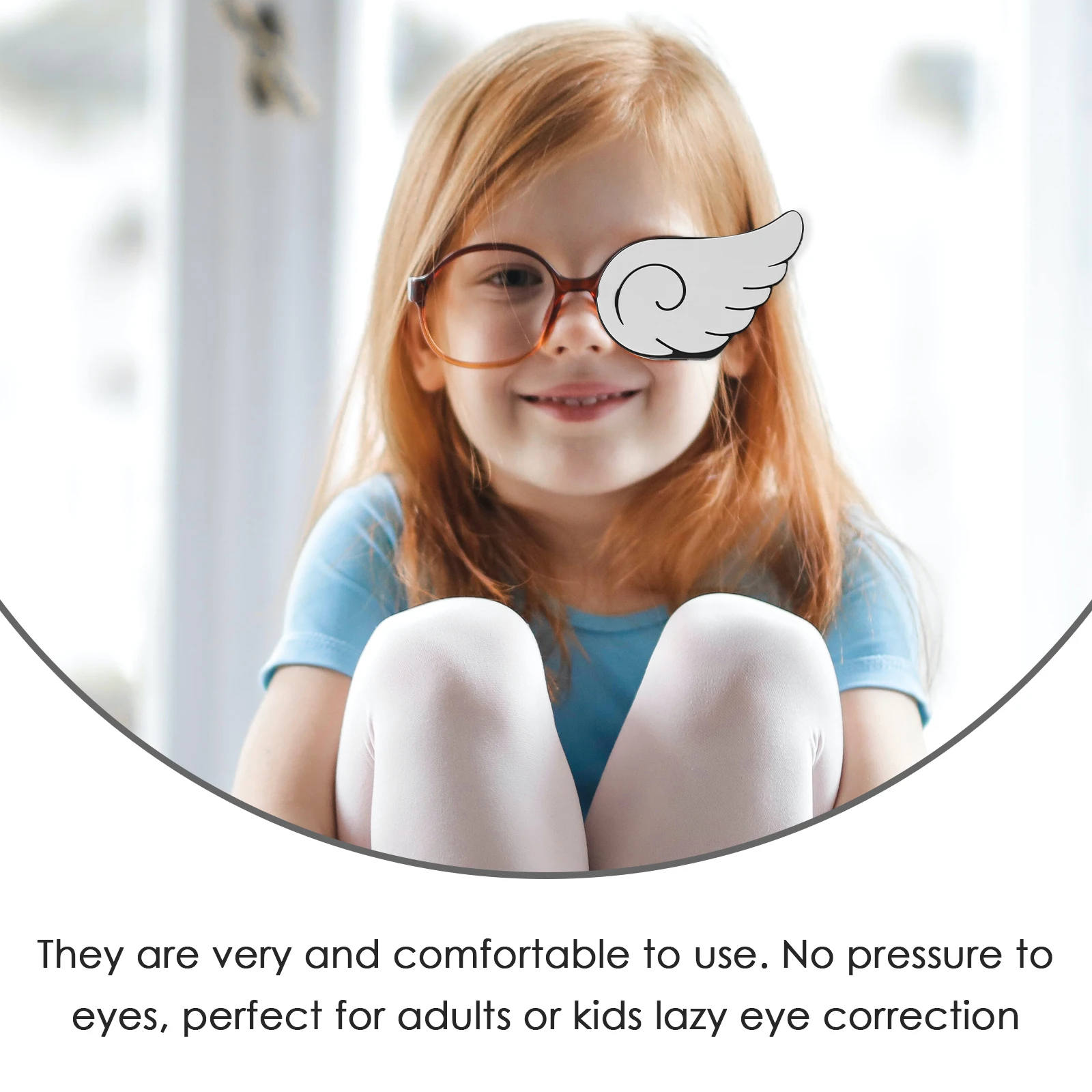 

2Pcs Single Eye Patch for Kids Amblyopia Correction Comfortable Breathable Non-Woven Fabric Eye Care Tool for Strabismus