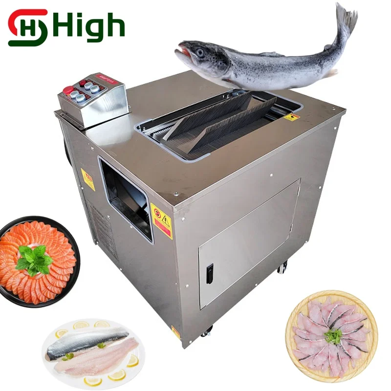 

High Efficiency Automatic Restaurant Use Fish Filleting & Cutting Machine with 304 Stainless Steel 100kg/h Capacity