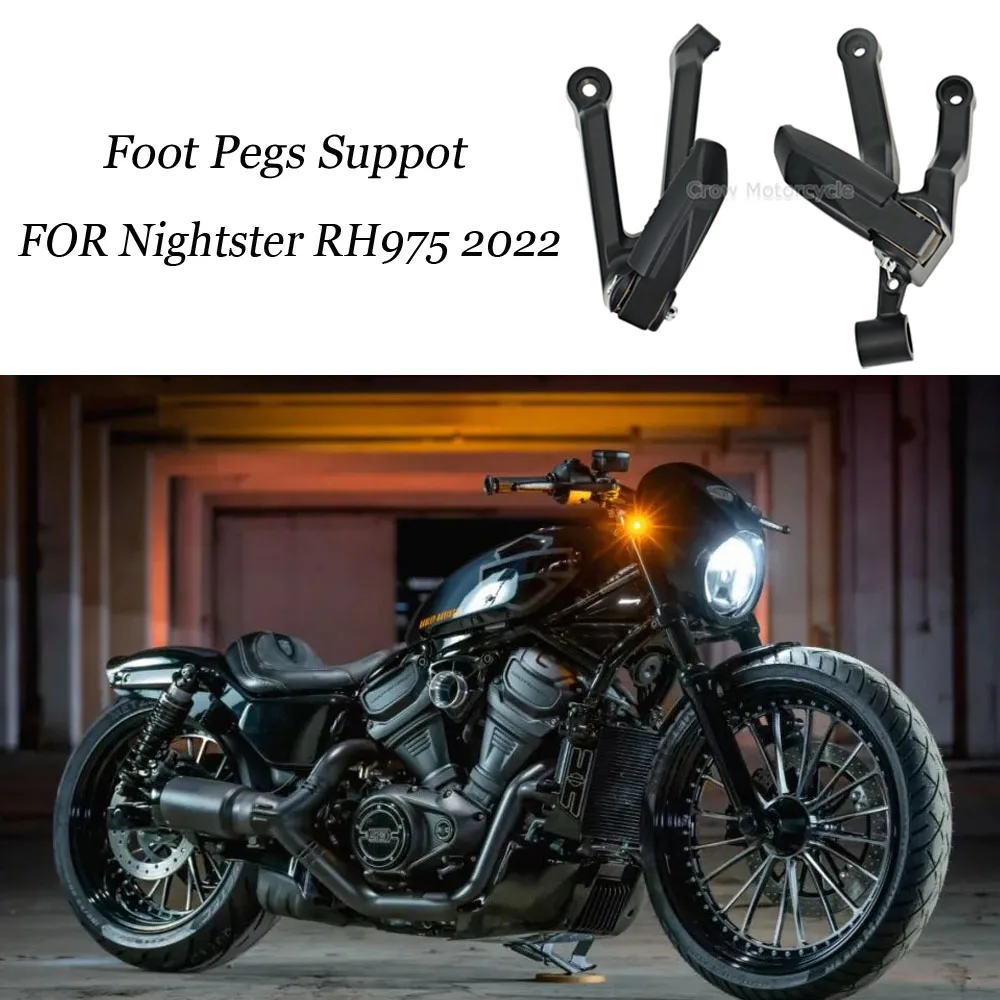 

Для Harley Nightster RH975 Nightster RH975 2022 мотоциклетные пассажирские колышки для ног подставки для ног педаль и комплекты креплений