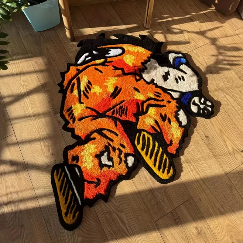 VIKAMA Abstract Cartoon Character Design Carpet - Soft, Irregular Shape, Suitable For Bedrooms, Living Rooms And Home Decoration