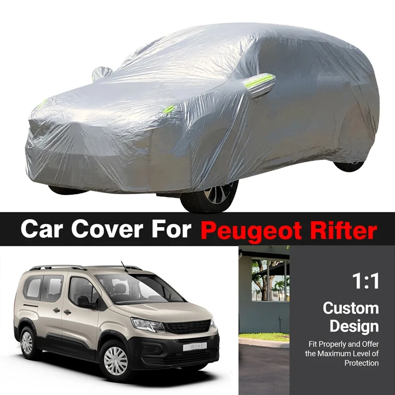 

Car Cover MPV Indoor Outdoor Sun Shade Anti-UV Rain Snow Dust Protection Cover For Peugeot Rifter