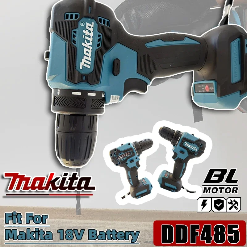 

Аккумуляторный многофункциональный шуруповерт Makita DDF485 10 мм LXT, ударный бесщеточный инструмент, перезаряжаемая бесщеточная дрель