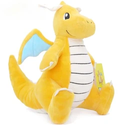 Anime Kawaii Dragonite Stuffed Toys Cartoon&Cute Plush Dolls Throw Pillow Birthday Gift for Kids Friends Boys Home Decoration