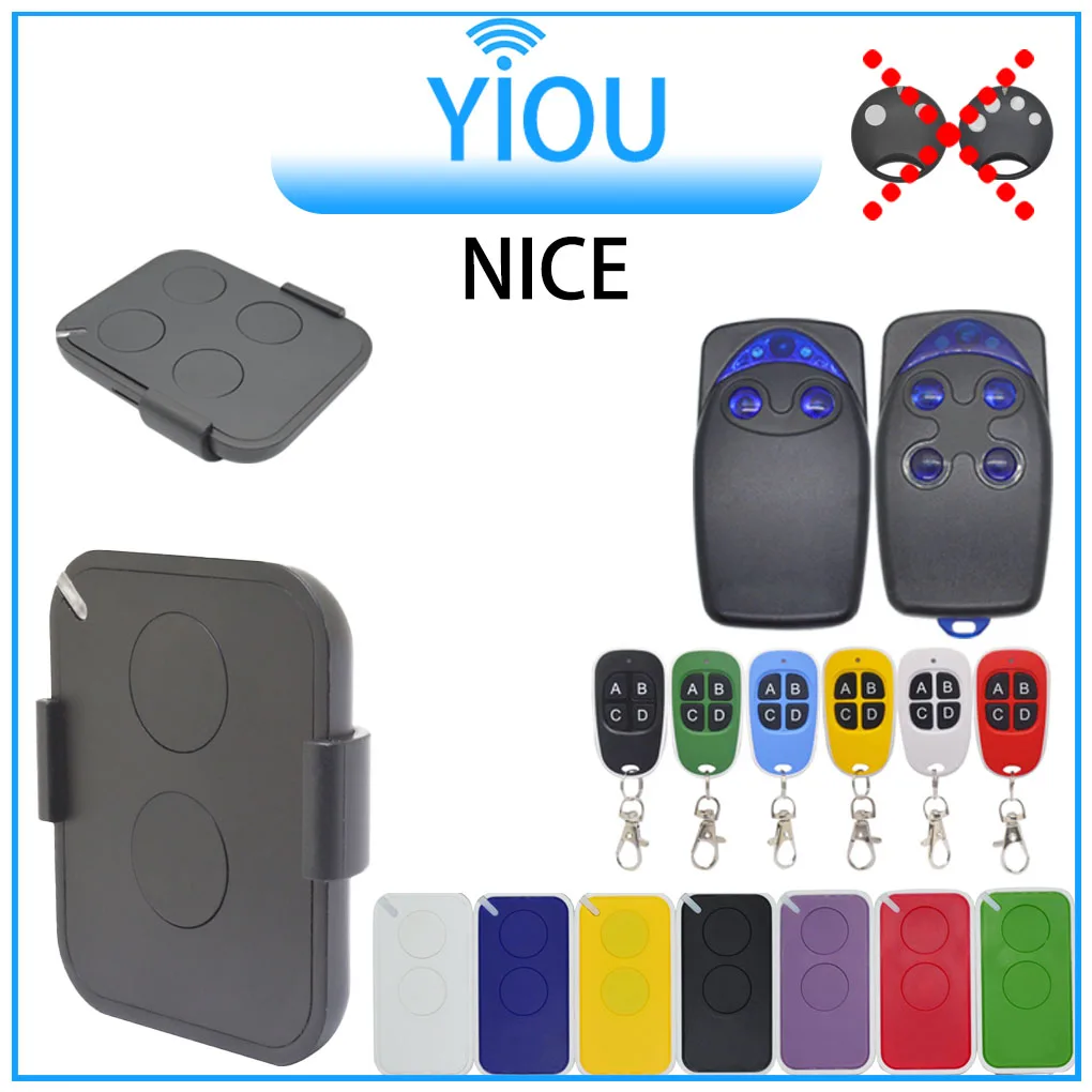 NICE FLORS FLO2RS FLO4RS FLO2RE FLO4RE ERA ONE INTI 433.92MHz 100% universal Remote Control Garage Door Opener