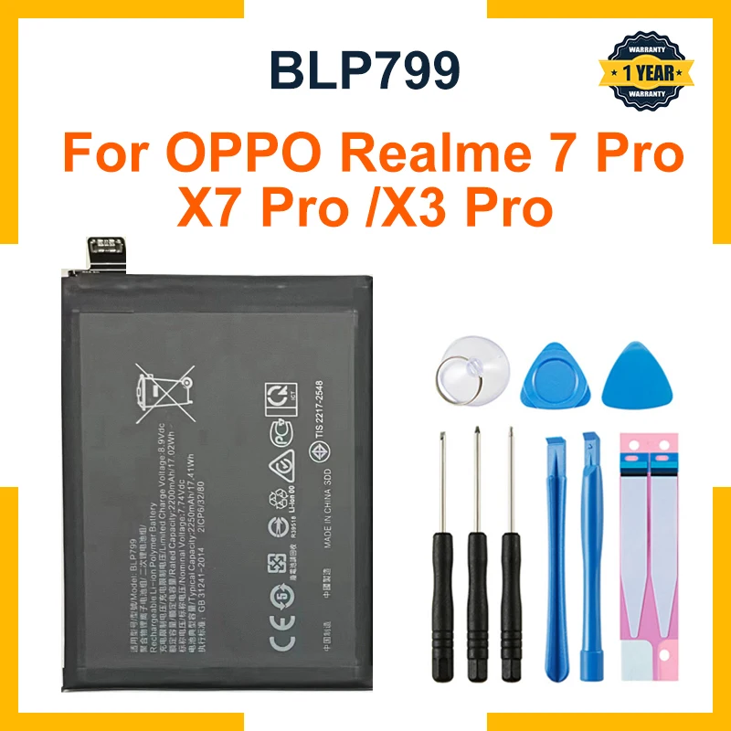 New BLP799 4500mAh Phone Replacement Battery For OPPO Realme X7 X3 7 Pro Realme7 Pro RMX2170 RMX2121 RMX2111 Batteries