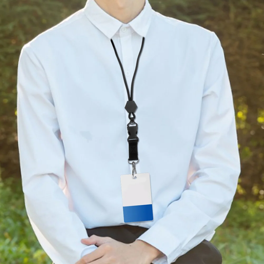 2 قطعة اسهم الانفصال الثقيلة انفصال مشبك معدني هوك لمفاتيح شارة الهوية في الهواء الطلق قابل للتعديل الرقبة الحبل #6