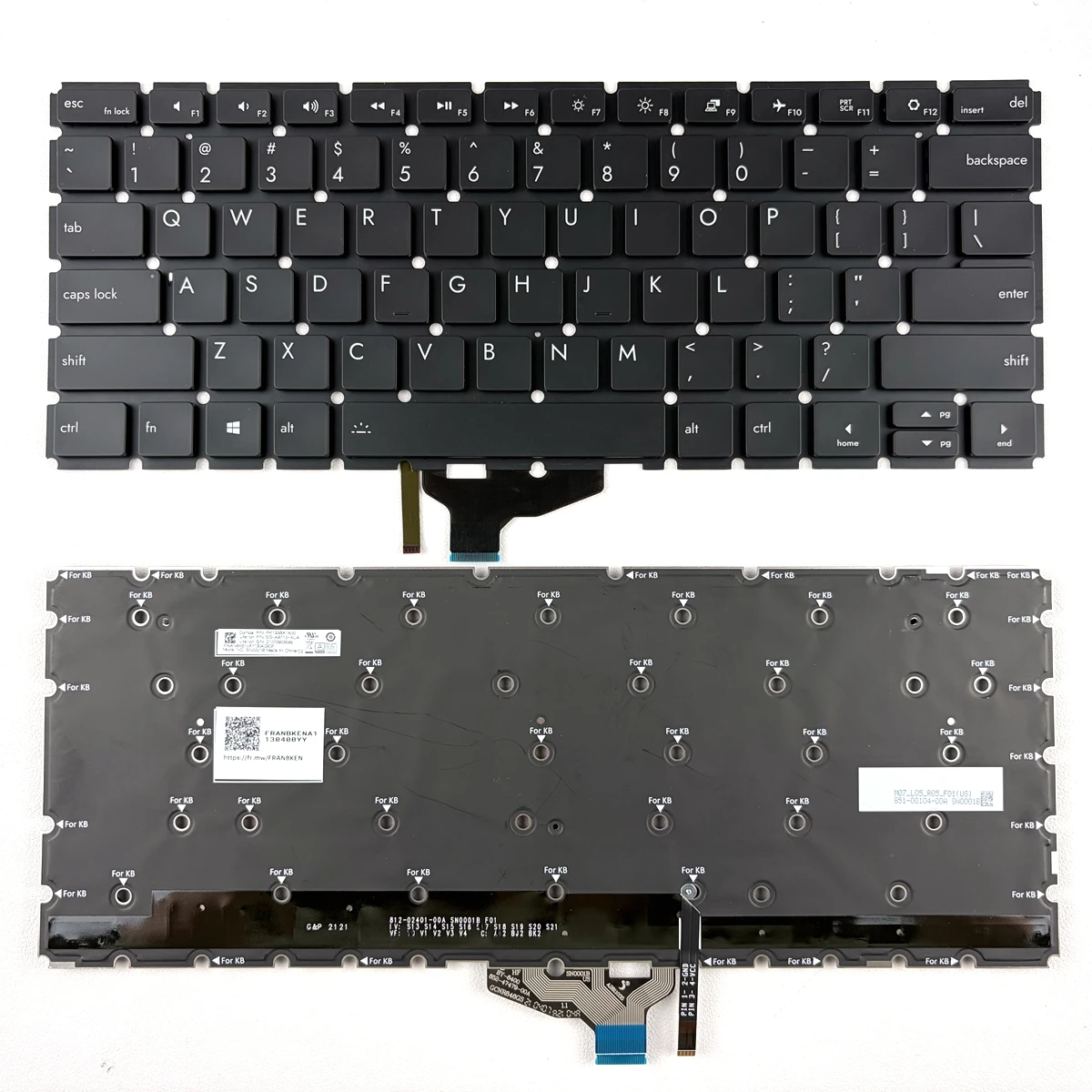 

US Backlit Laptop Keyboard For Framework 13/FRANBKENA1130400YY Series(Win10)