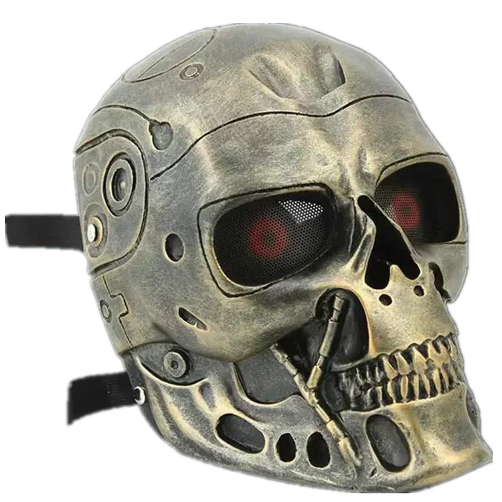 Resin Terminator Mask Field CS Protective Skull Mask Halloween Masquerade Cosplay Props