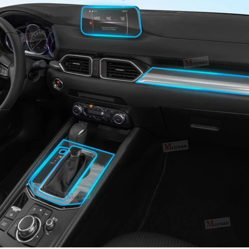 

Для Mazda CX5 CX-5 2017-2023 панель коробки передач навигационный экран автомобильный интерьер защитная пленка из ТПУ наклейка против царапин