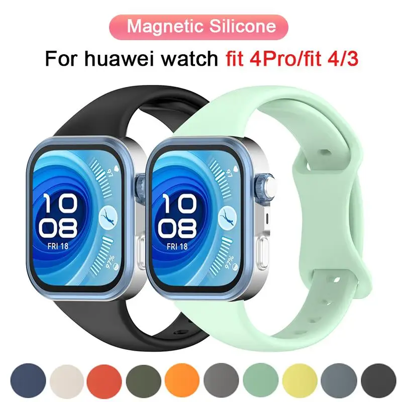 Silicone Strap For Huawei Watch Fit 4 pro/4 Smartwatch Accessories Replacement Sport Correa Bracelet for Huawei Watch fit3 band