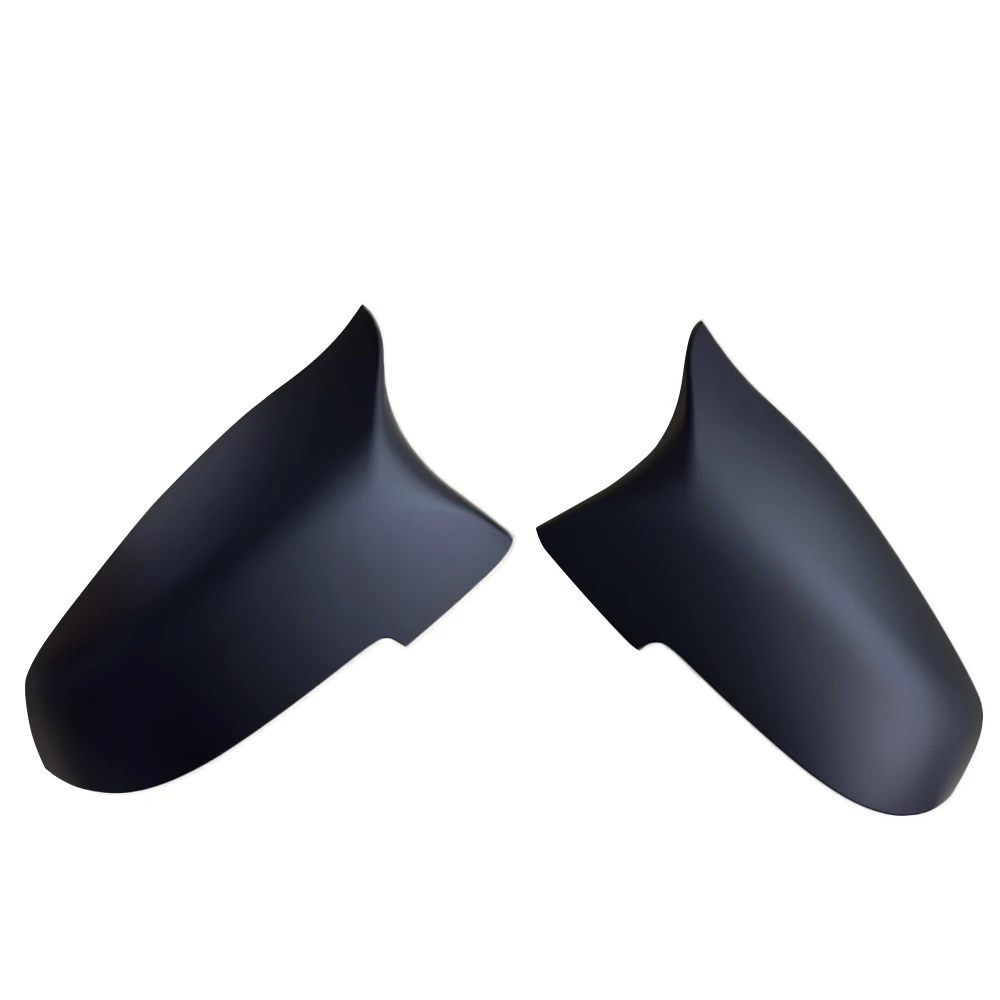 2PCS Matte Black Car Side Wing Rearview Side Mirror Cover Caps For BMW 5 6 7 Series F10 F11 F18 F07 F12 F13 F06 F01 F02 LCI